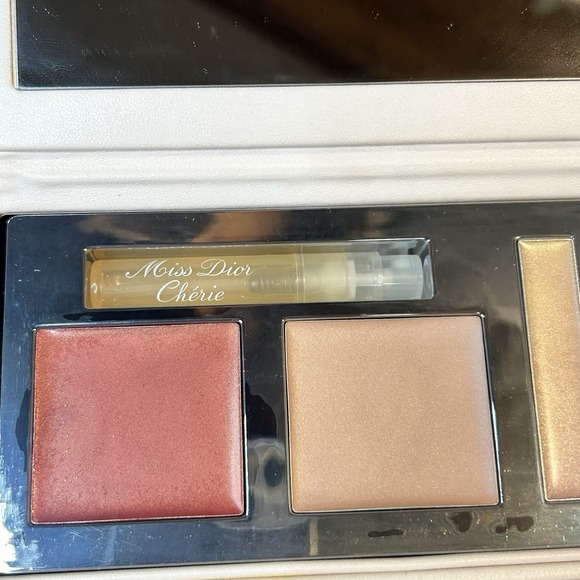 NEW Miss Dior Cherie Makeup Case Face Eyes & Lips, EDP .04‎ oz Spray VERY HTF - Picture 3 of 12
